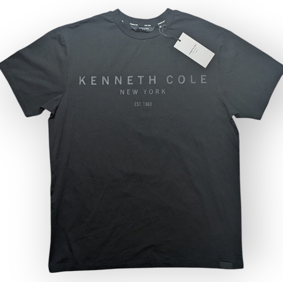 Kenneth Cole New York Other - Kenneth Cole New York 1983 Logo Black On Black T-shirt Size Unisex XL NWT